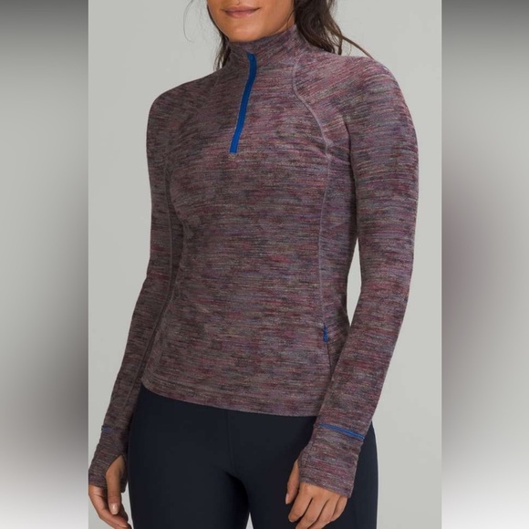 Lululemon Its Rulu Run Half-Zip size 2Women's Multicolor Long Sleeve Top - Picture 1 of 13